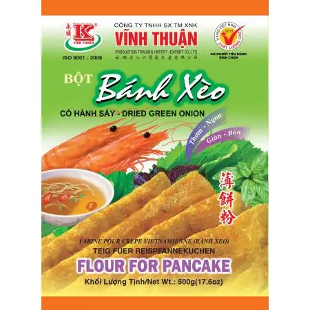 Bột Bánh Xèo Vĩnh Thuận 400g: Thành Phần, Cách Pha Và Mẹo Đổ Bánh Giòn Bột Bánh Xèo Vĩnh Thuận 400g: Thành Phần, Cách Pha Và Mẹo Đổ Bánh Giòn