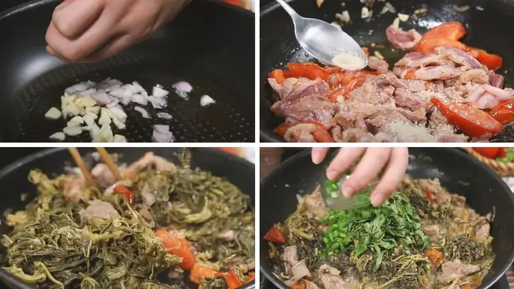 Cách Nấu Rau Sắn Với Thịt Đậm Đà, Không Đắng Chuẩn Vị