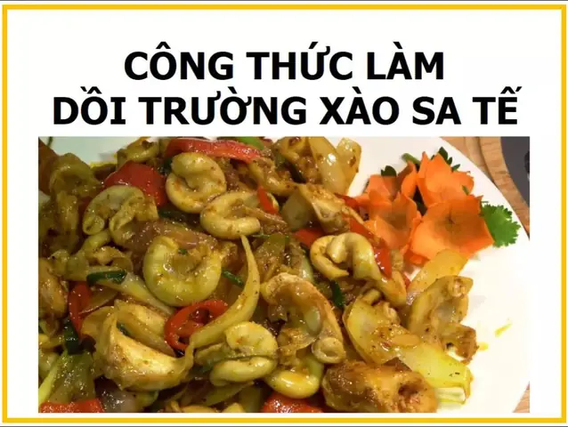Cách Làm Dồi Trường Xào Sa Tế Thơm Ngon, Giòn Béo Chuẩn Vị Quán