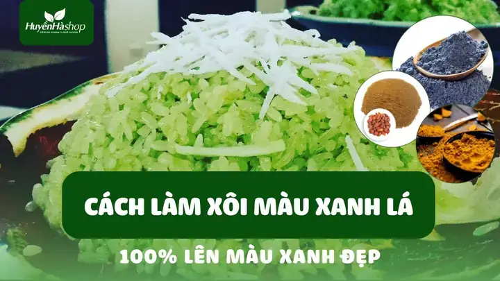 Cách Làm Xôi Lá Dứa Có Màu Xanh Tự Nhiên Đẹp Mắt Cho Người Mới Nấu